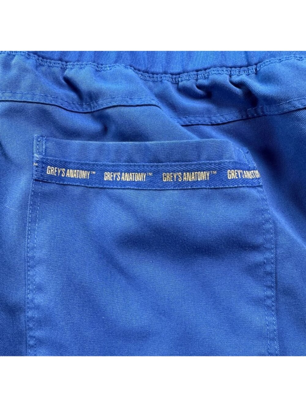 Greys Anatomy By Barco Spandex Stretch Jogger Scrub Pants Blue M - Picture 7 of 7
